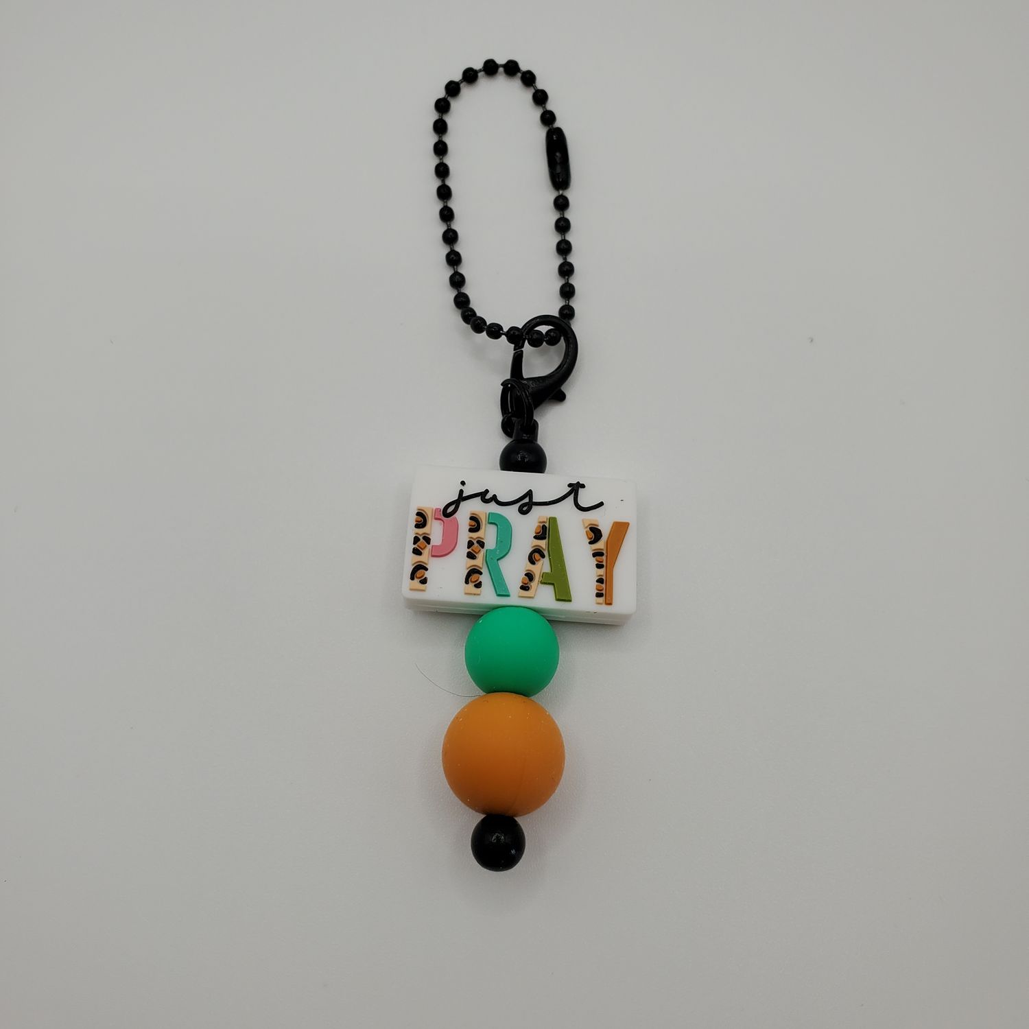 Beaded cup charm - pray