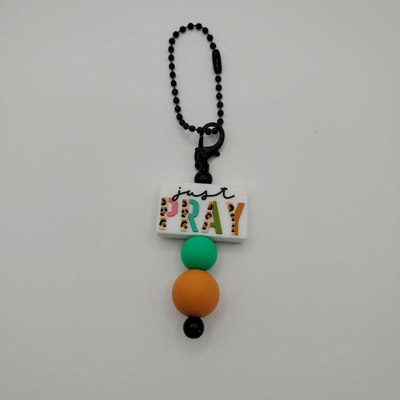 Beaded cup charm - pray