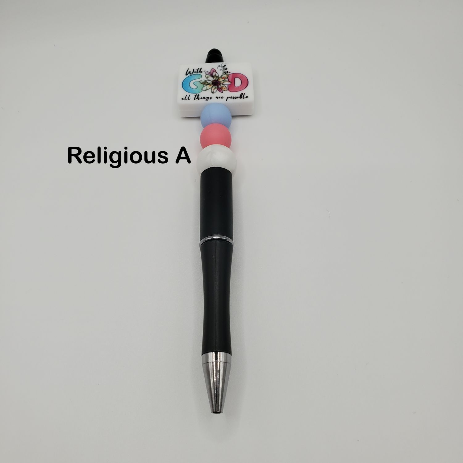 Beaded pens - religious/christian