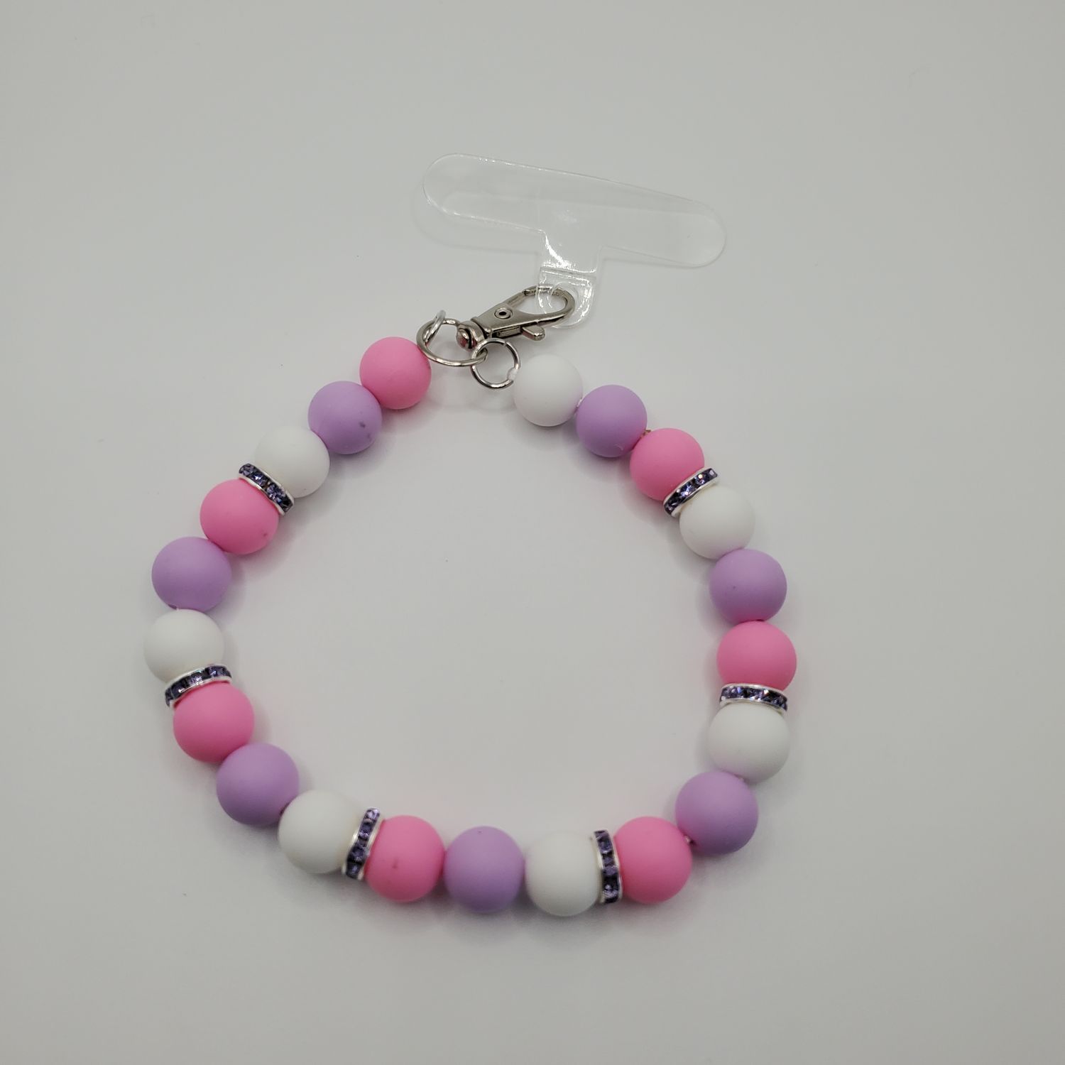 Beaded phone wristlet
