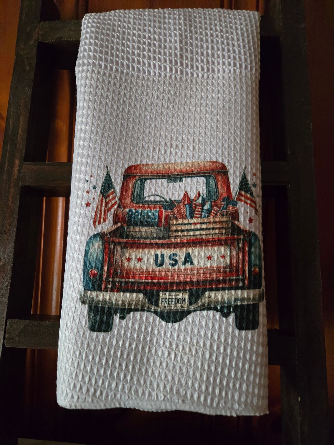 Towel - Patriotic truck