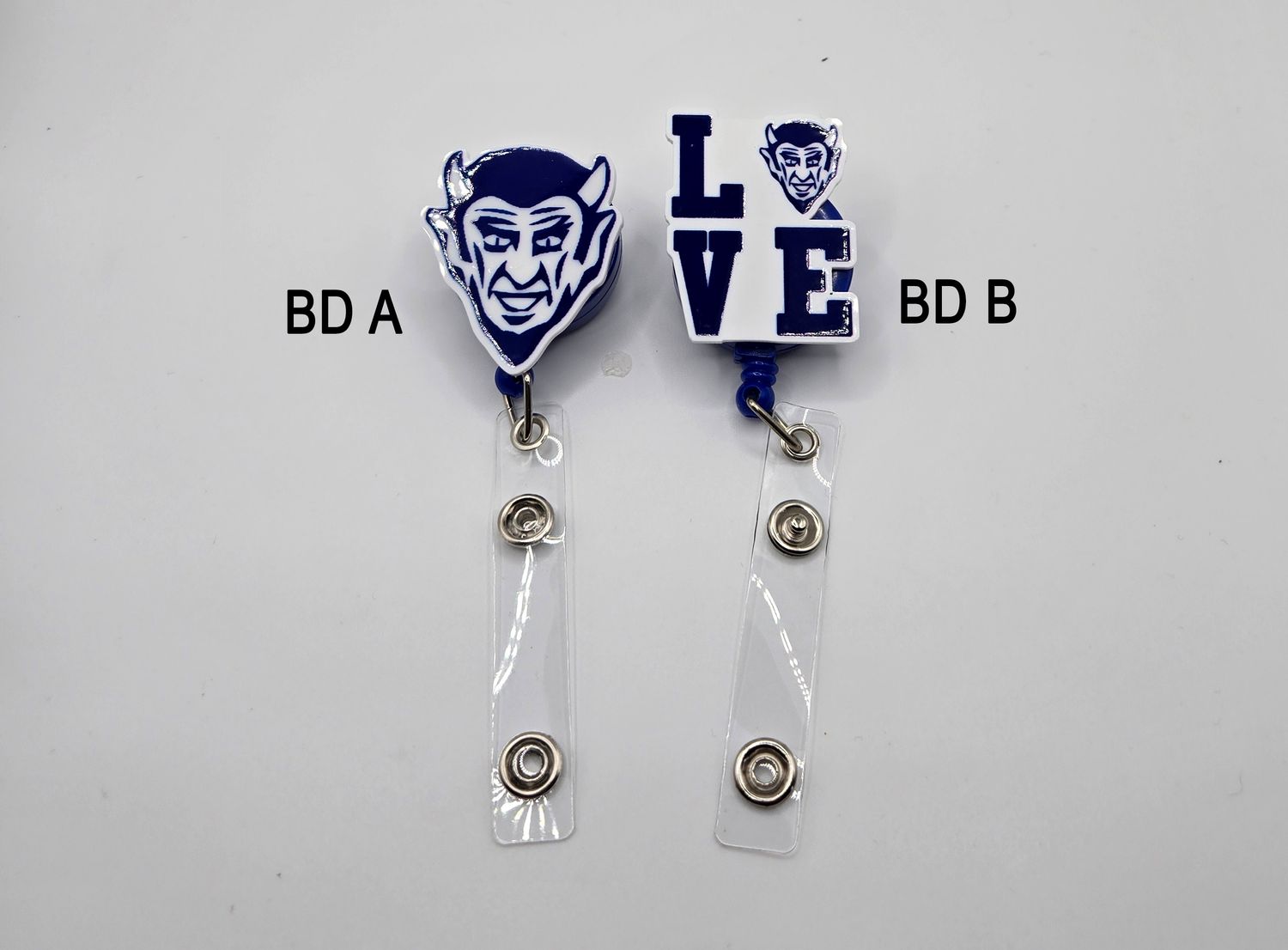 Badge reels - Blue Devils
