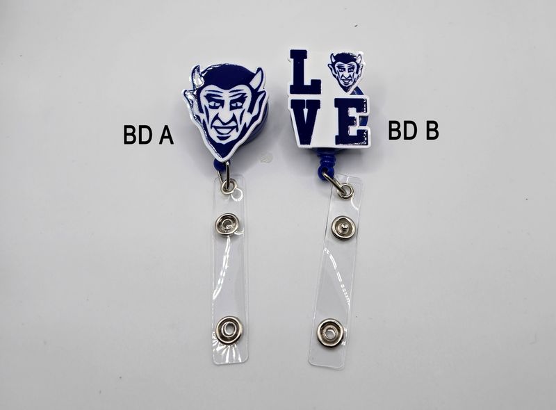 Badge reels - Blue Devils