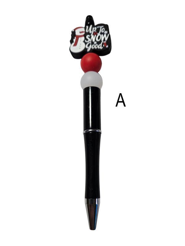 Beaded pens - Christmas 2