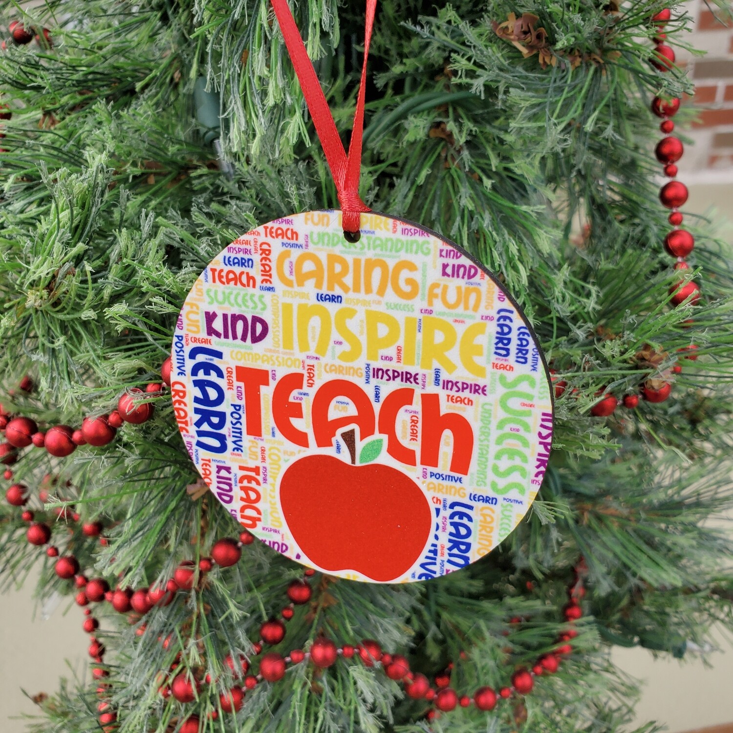 Teacher ornament - subway art