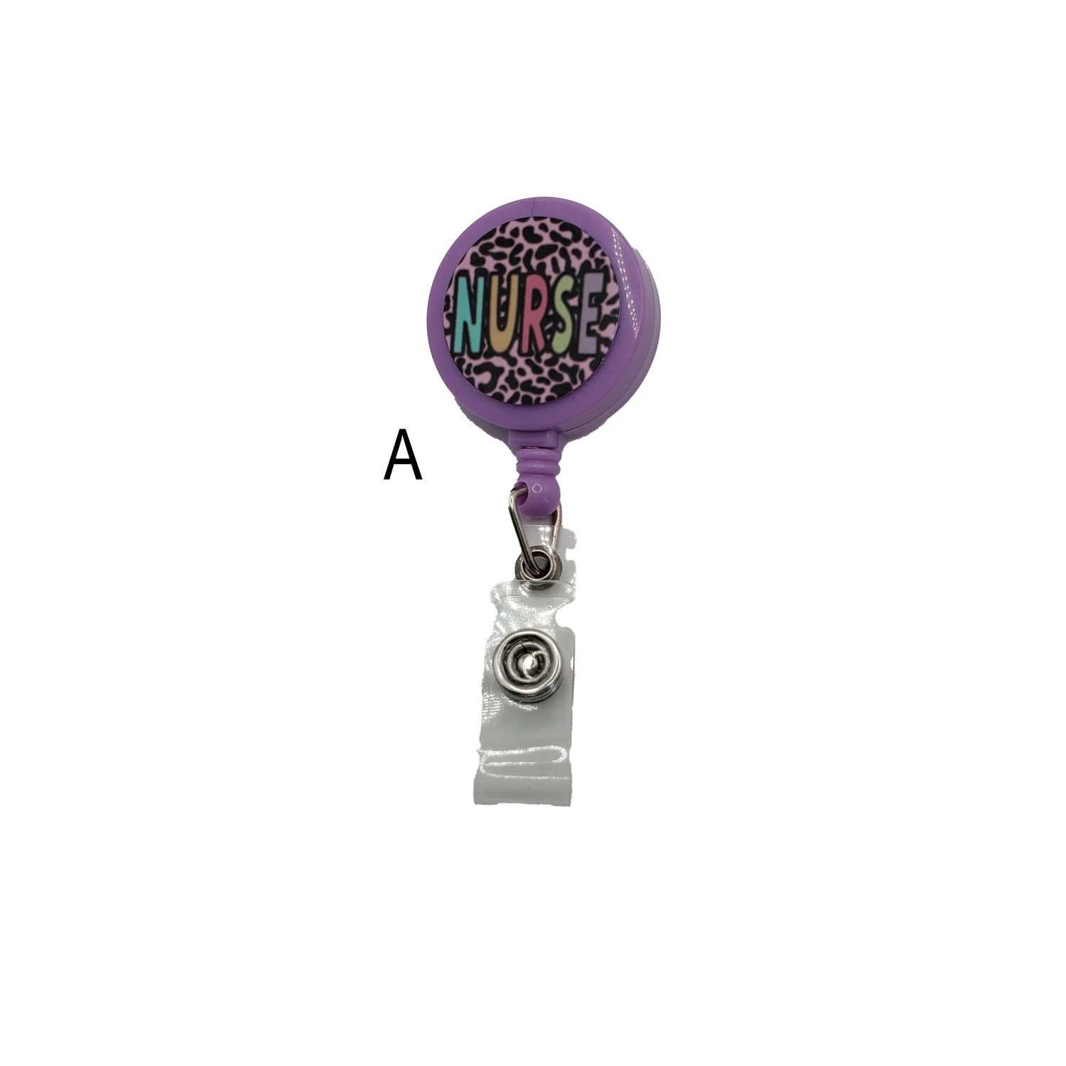 Badge reel without beads