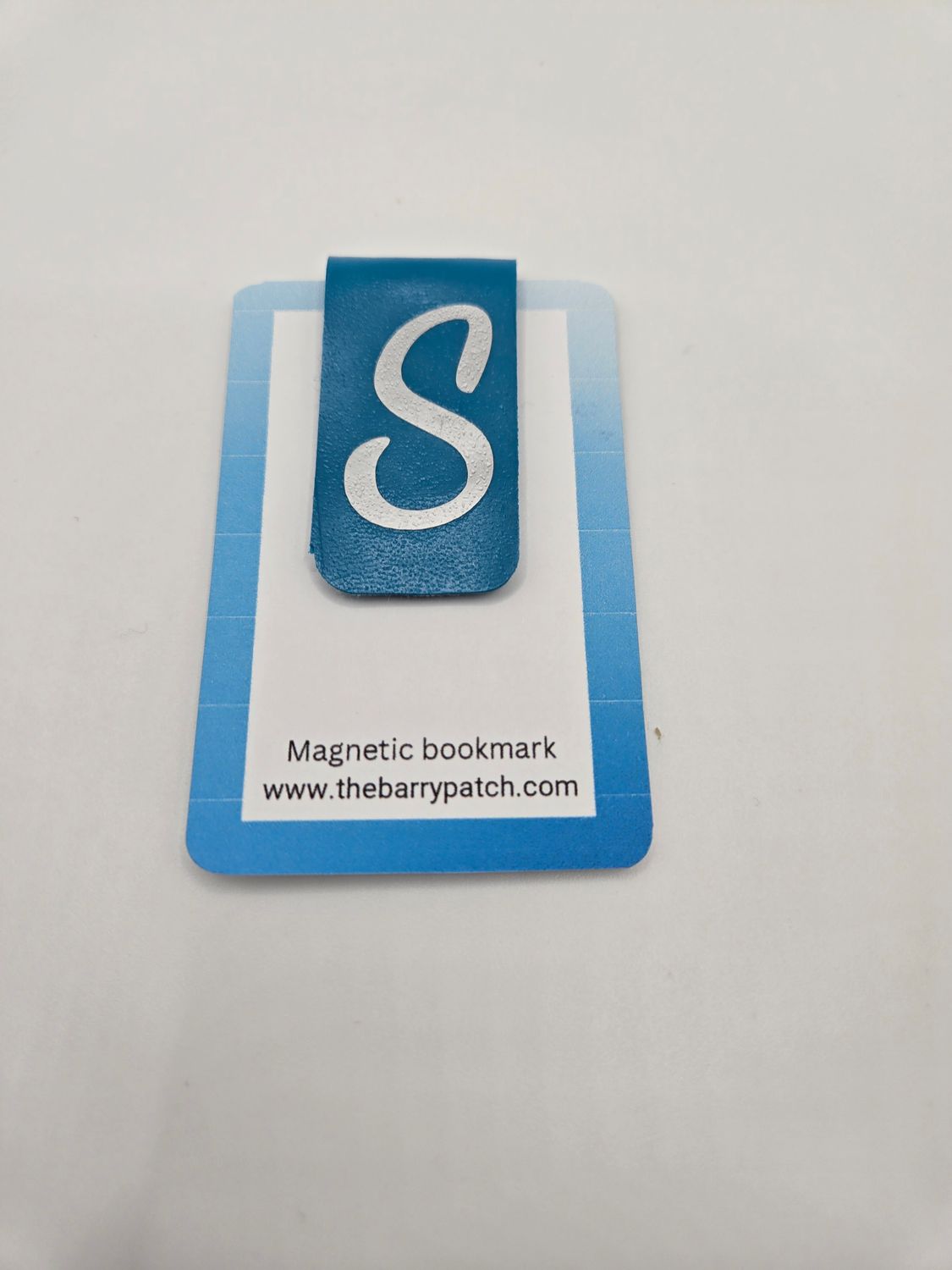 Magnetic bookmarks - faux leather personalized