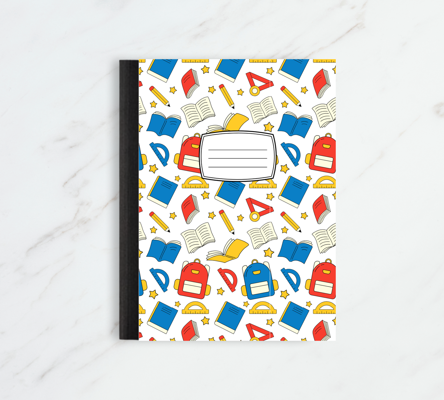 Composition notebook with decorative covers