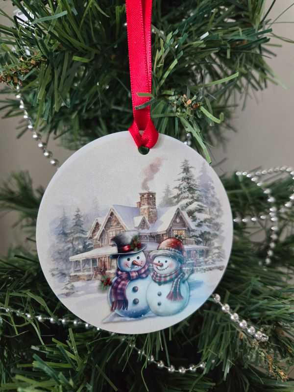 Snowman Family - 2 to 7 people not personalized