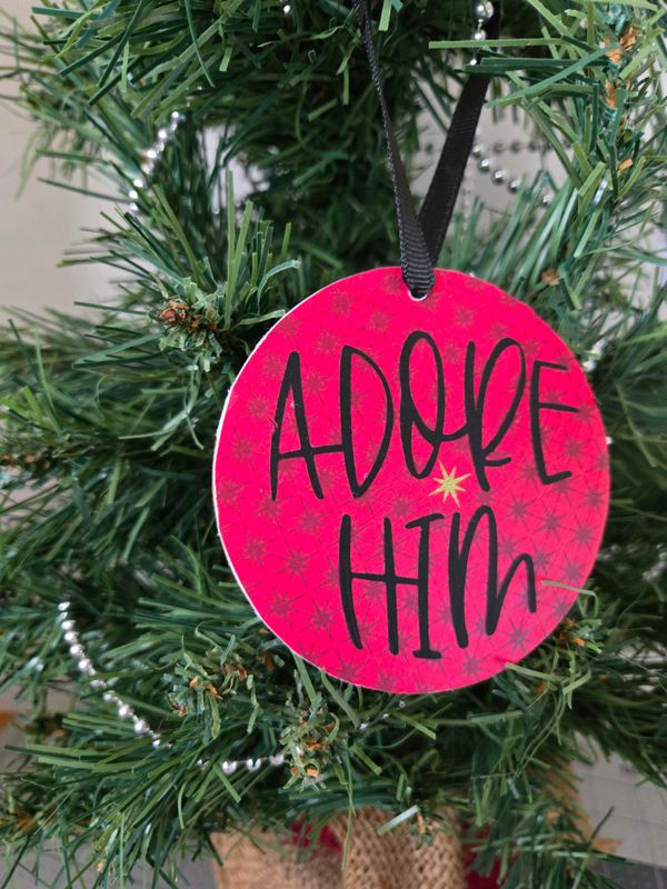 Clearance  wood ornament