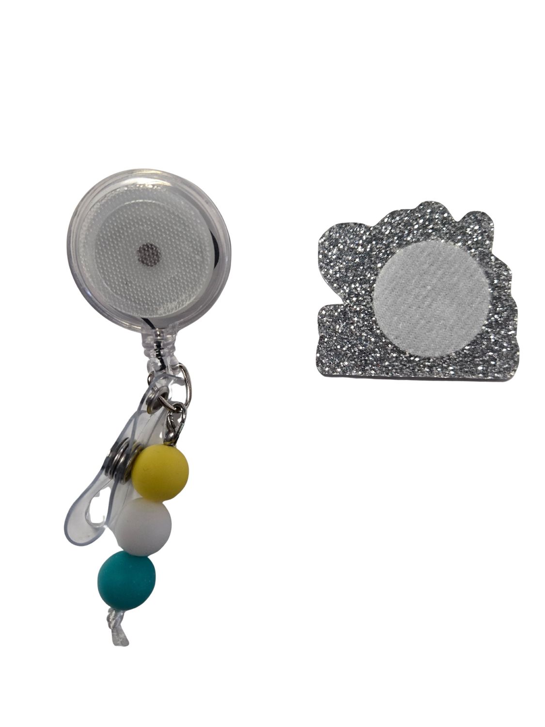 Badge reel (build your own)  with flat acrylic