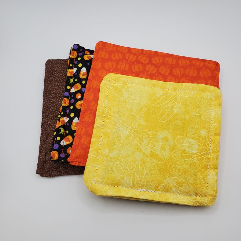 Fall fabric coasters
