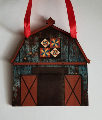 Farmhouse Barn Quilt Ornament