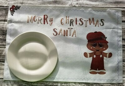 Ginger Boy or Girl Christmas Placemat