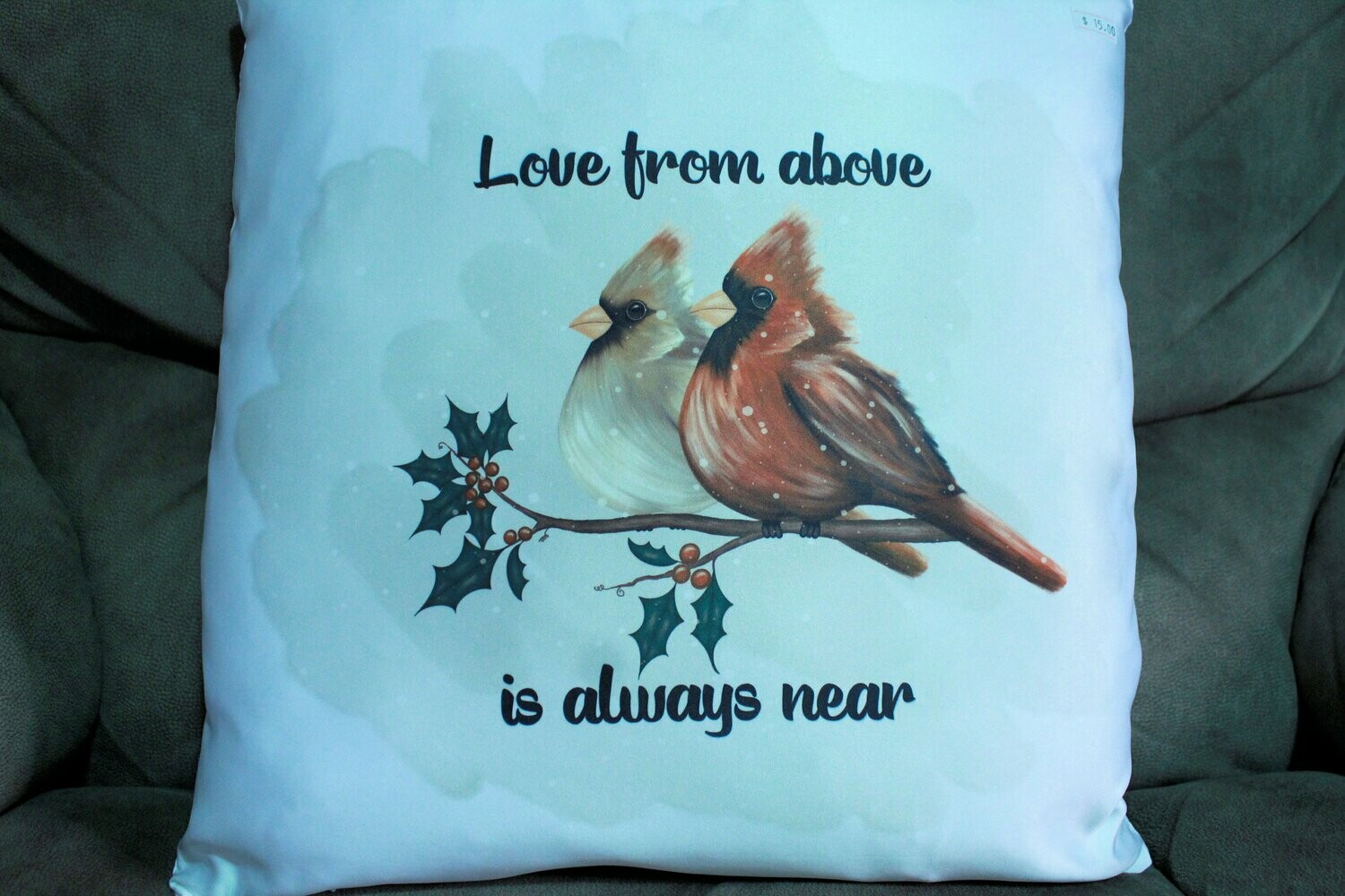 Christmas Cardinal Soft and Silky Pillow Cover