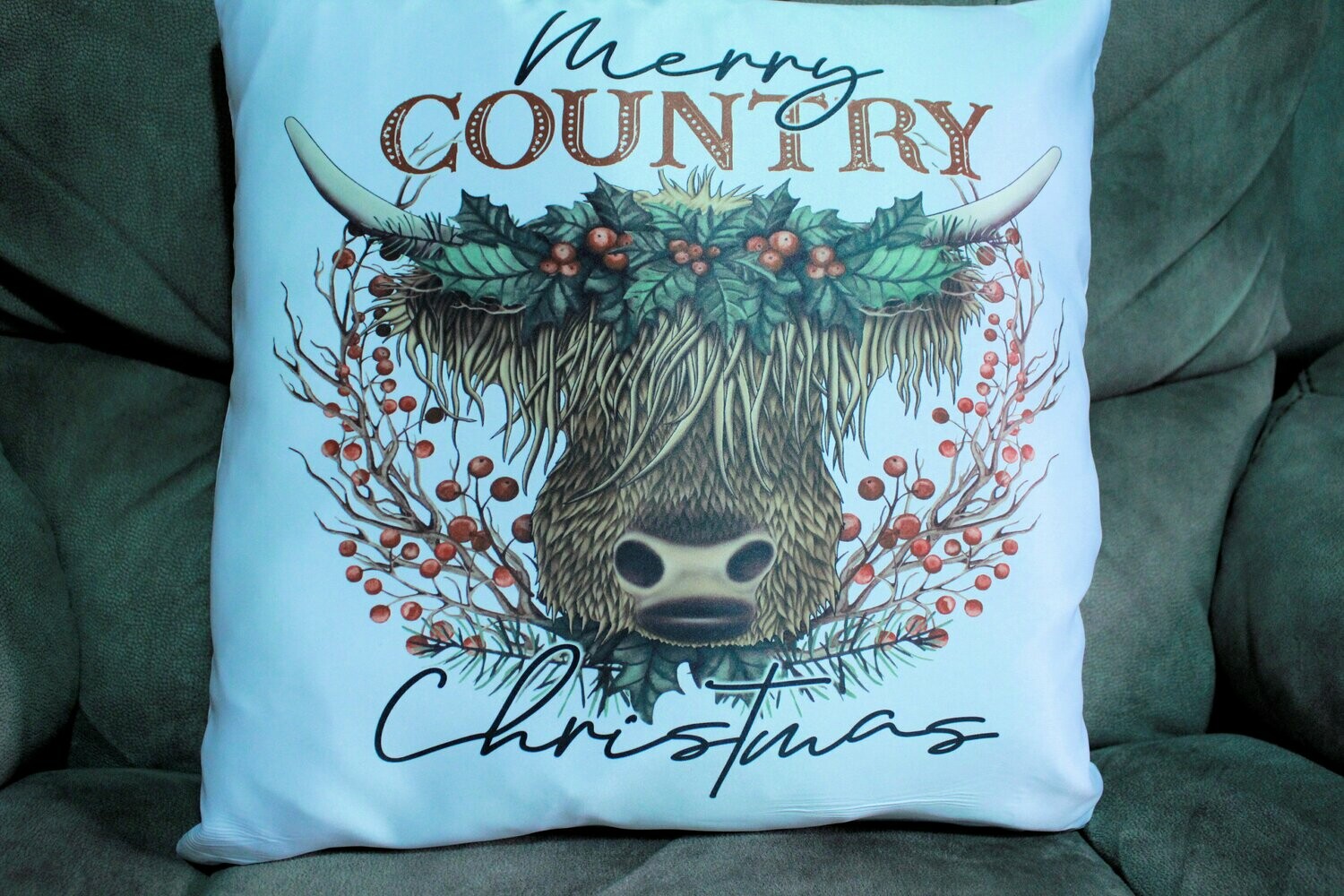 Country Christmas Soft and Silky Pillow Cover