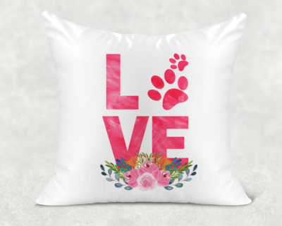 Paw Love Soft and Silky Pillow Cover