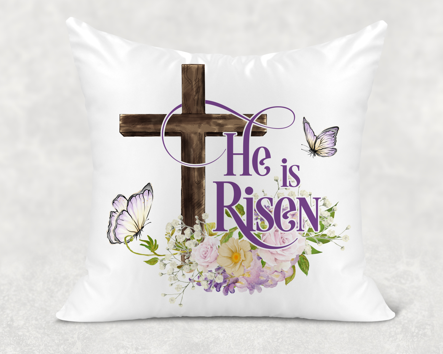 He is Risen Pillow Cover