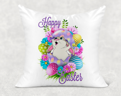 Happy Easter Bunny Pillow Cover