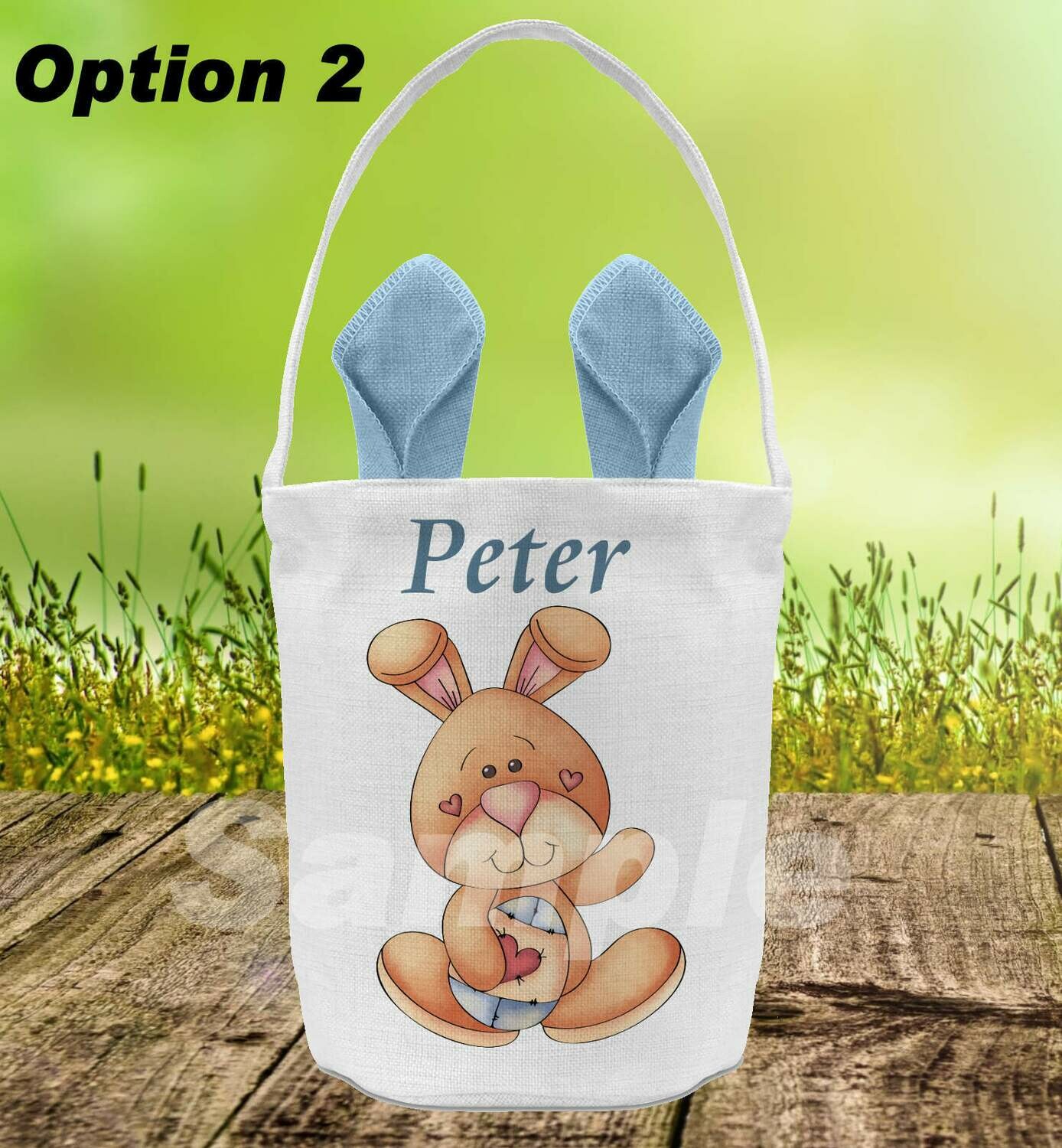 Boy Bunny Easter Bag/Basket