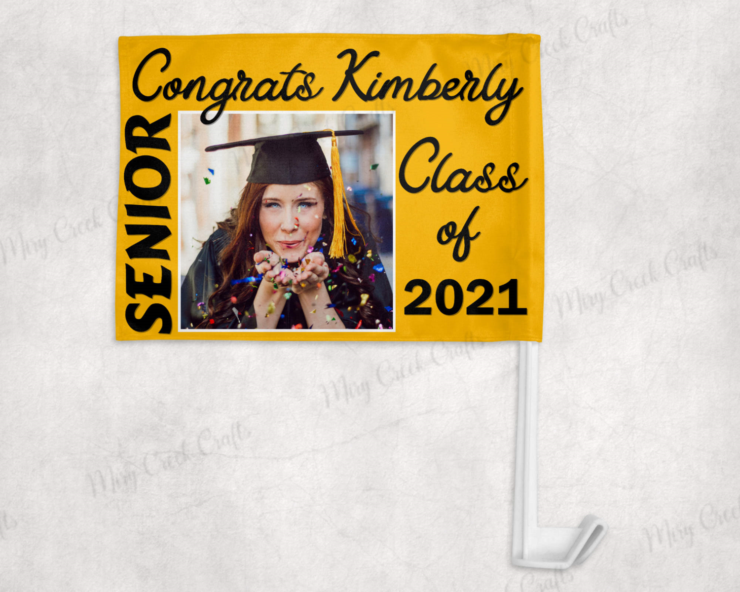 Personalized Graduation Car Flag Class of 2021