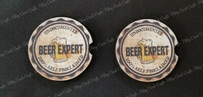 Beer Expert Car Coasters