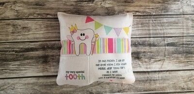 Girl Tooth Fairy Pillow