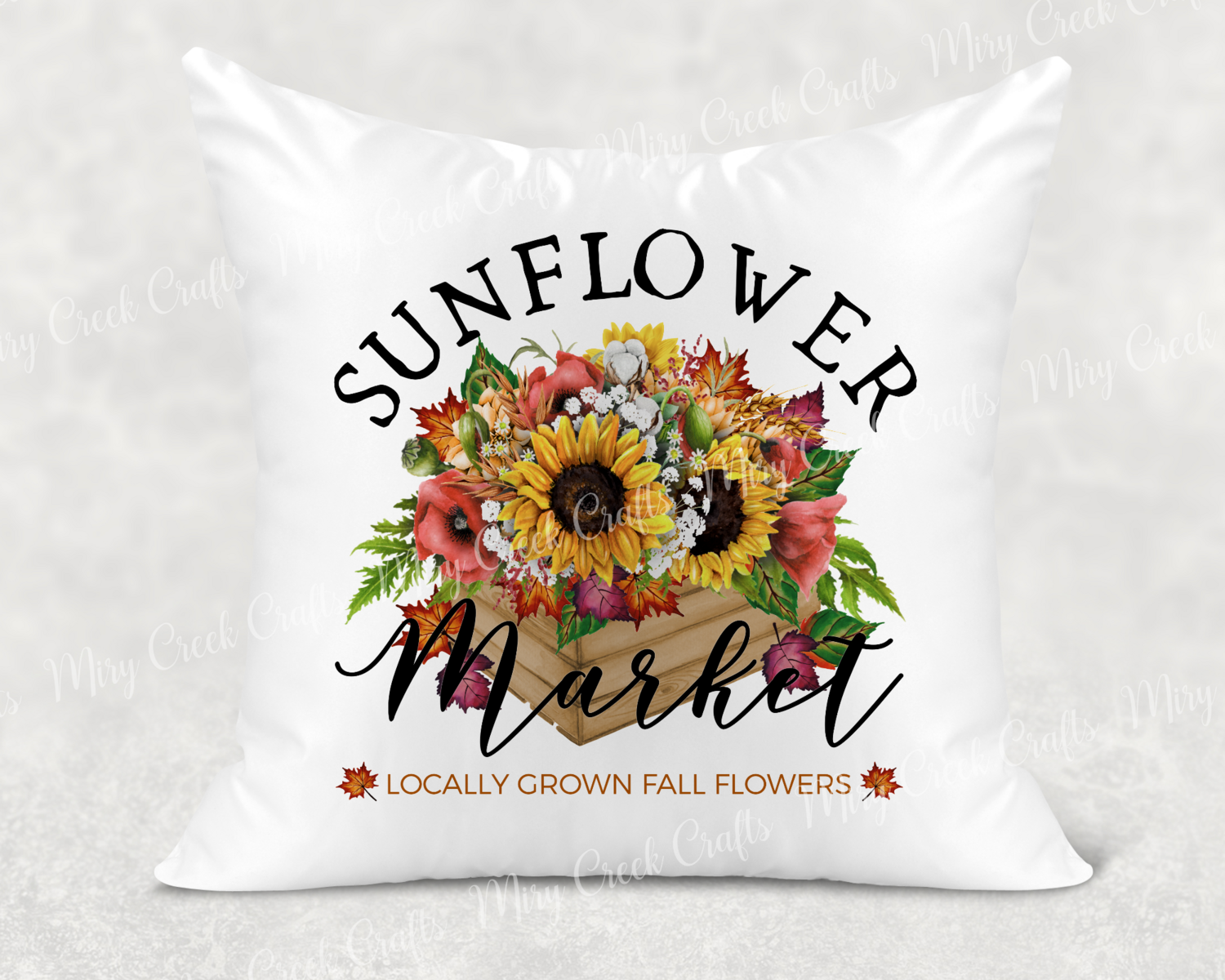 Sunflower Market Pillow Cover