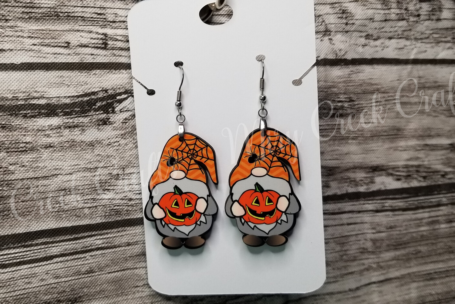 Pumpkin Gnome Earrings