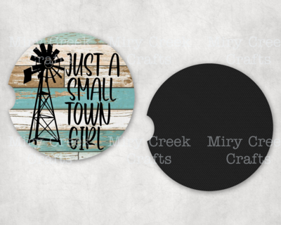 Small Town Girl Car Coasters