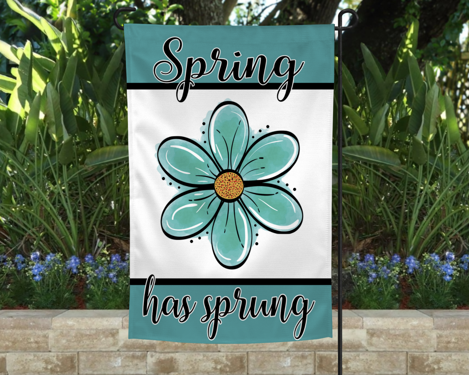 Spring has Sprung Garden Flag