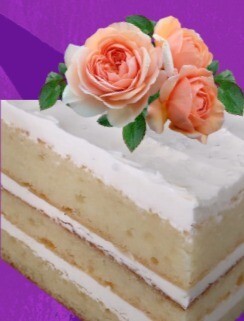 Butter Vanilla Cake (Individual Square Serving )