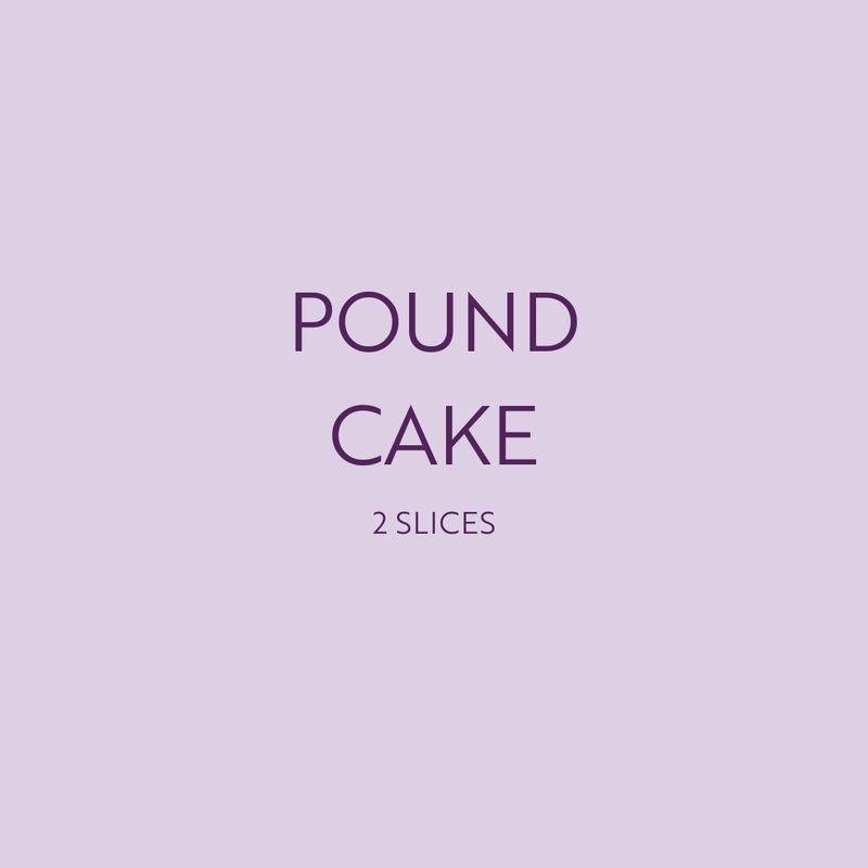 Pound Cake Slices with Vanilla Drizzle