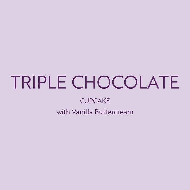 Triple Chocolate Cupcake with Vanilla Buttercream