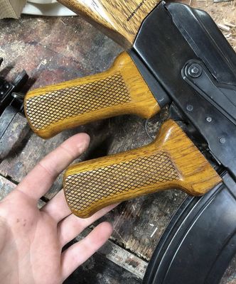 Checkered Pistol Grip