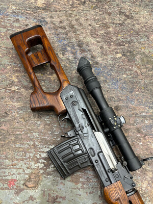 Dragunov SVD Style Stock For Zastava M91 and Slant-cut m77