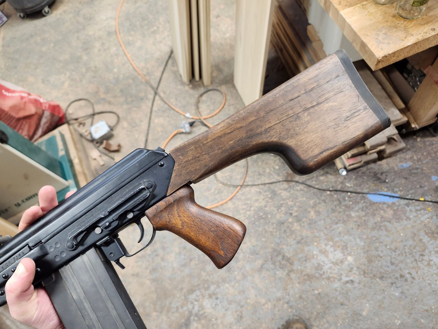 Extra slant-cut VEPR stock and grip