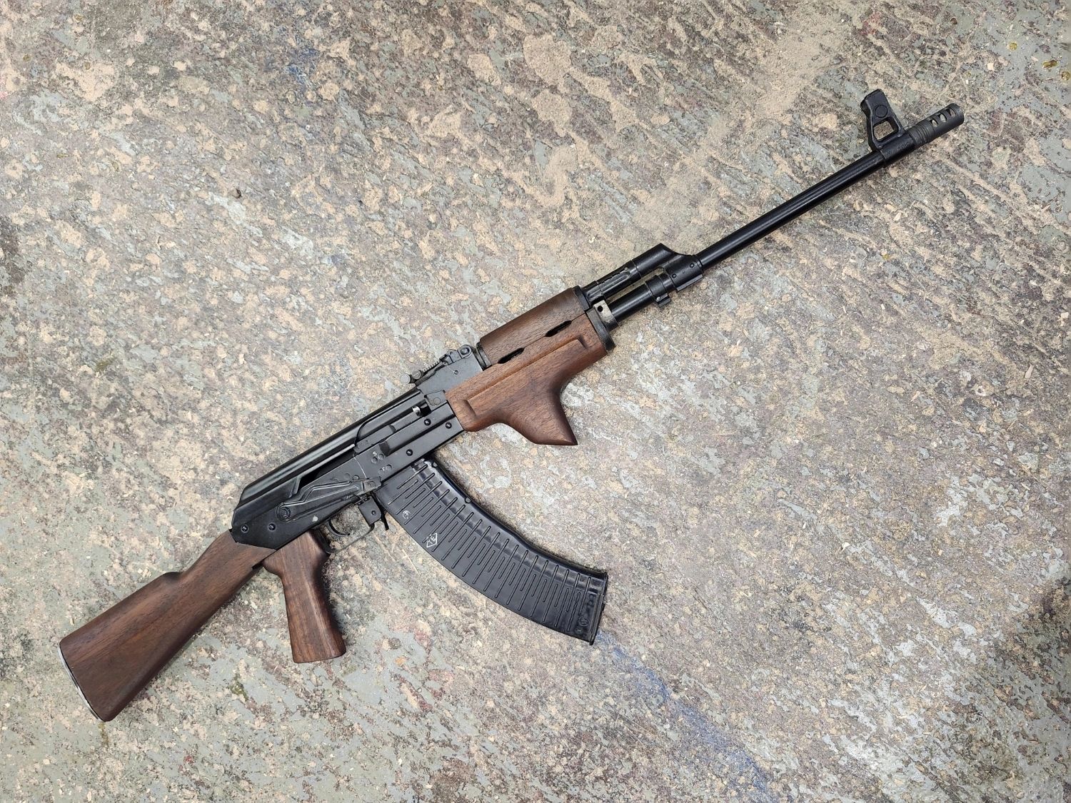 Walnut stock and fin for slant cut veprs 