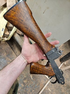 Exhibition Grade Ash Metric Fal stock and grip