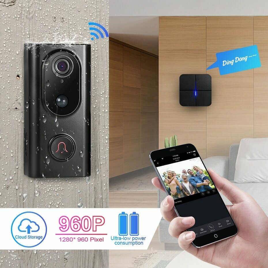 Sonnette de porte WIFI avec caméra