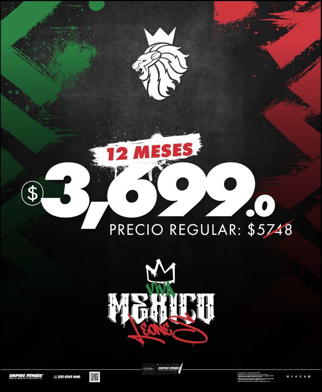 1 Año x $3699 + Inscripción Gratis