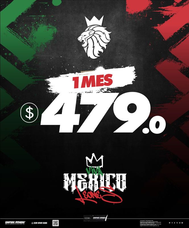 1 Mes x $479 + Inscripcion Gratis