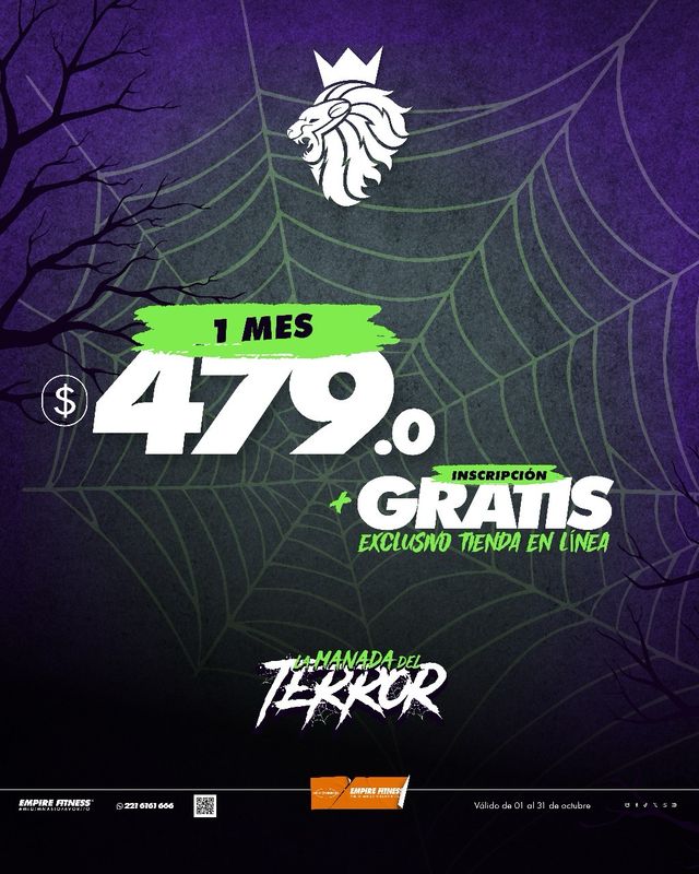 1 Mes x $479 + Inscripcion Gratis