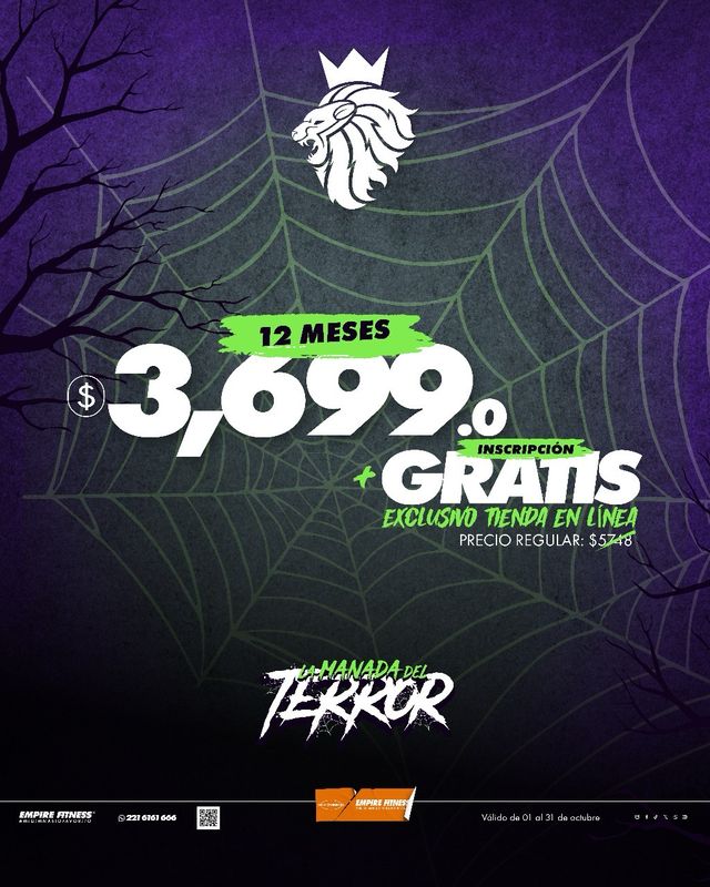 1 Año x $3699 + Inscripción Gratis 1 Año x $3699 + Inscripción Gratis