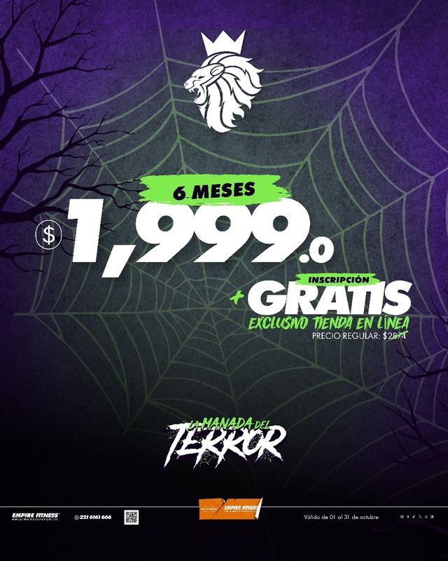 6 Meses x $1999 + Inscripción Gratis