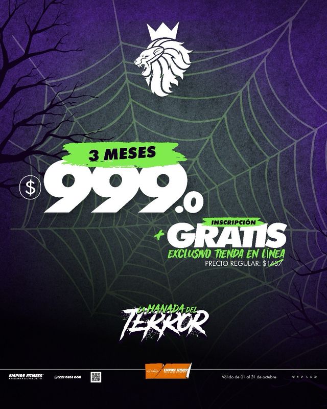 3 Meses x $999 + Inscripcion Gratis 3 Meses x $999 + Inscripcion Gratis