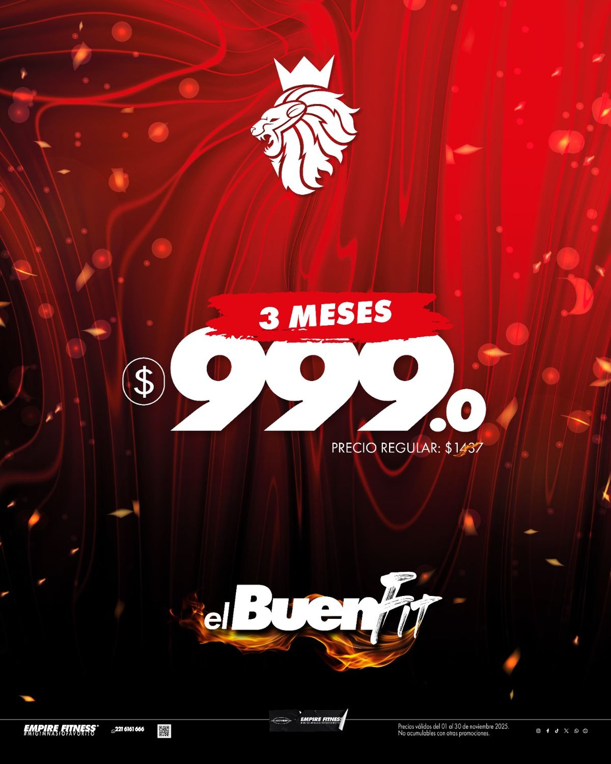 3 Meses x $999 + Inscripcion Gratis