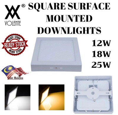 Square Surface Mounted Led Ceiling Down Light Panel Lamp White / Warm White