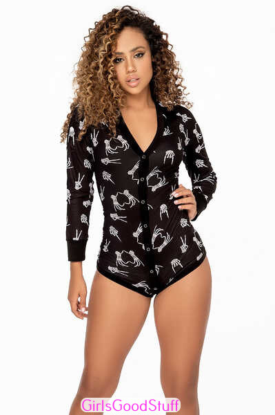 7466 Long Sleeve Sleep Romper