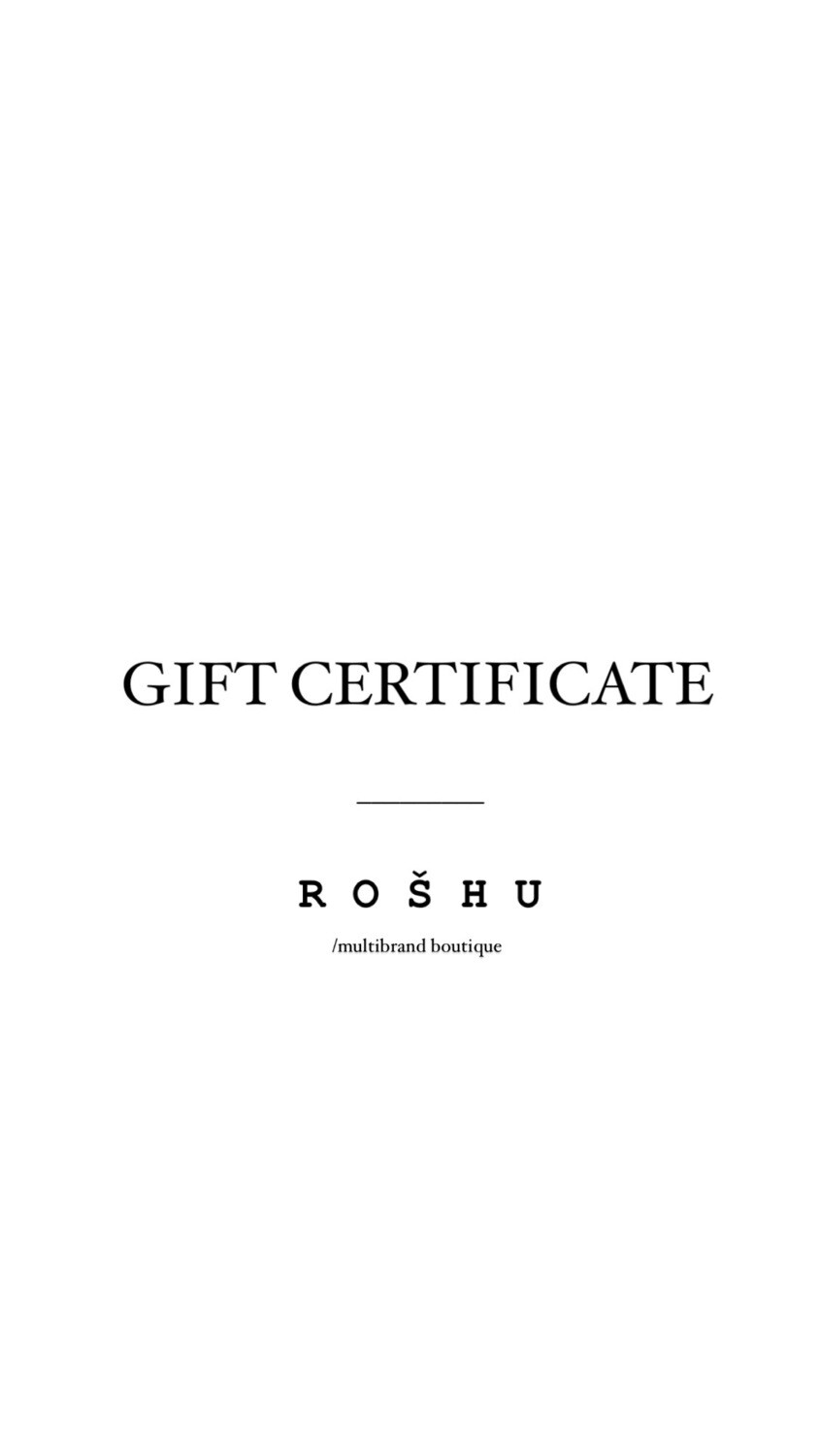 ROŠHU Подарочный сертификат